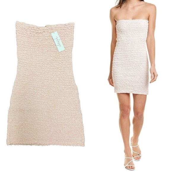 Petersyn Nora Strapless Tube Smocked Dress NEW WITH TAGS - Picture 2 of 10